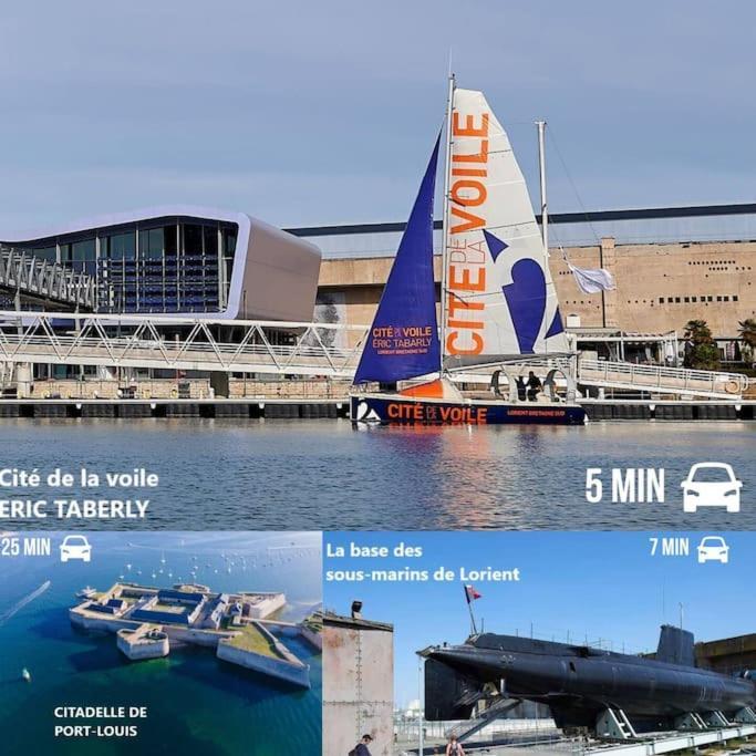 T3 Proche Centre Ville Gare Sncf Plage Avec Parkink Prive Lorient Esterno foto