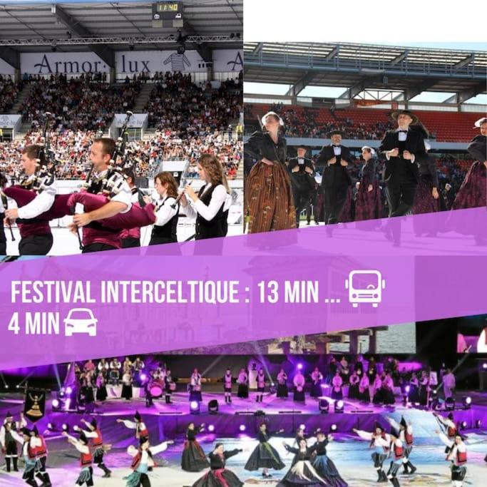 T3 Proche Centre Ville Gare Sncf Plage Avec Parkink Prive Lorient Esterno foto